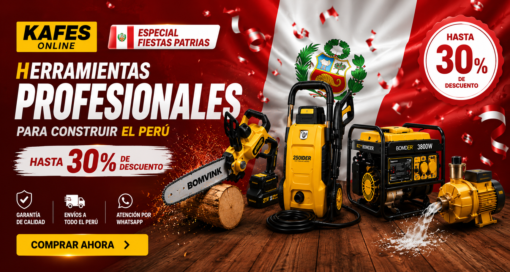 Ofertas por Fiestas Patrias en Kafes Online
