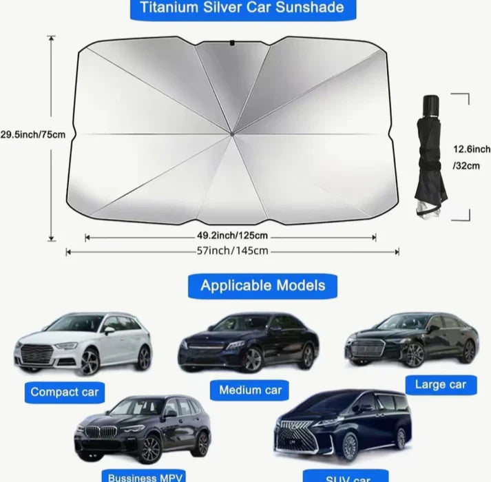 Sombrilla protectora para el sol en autos universal